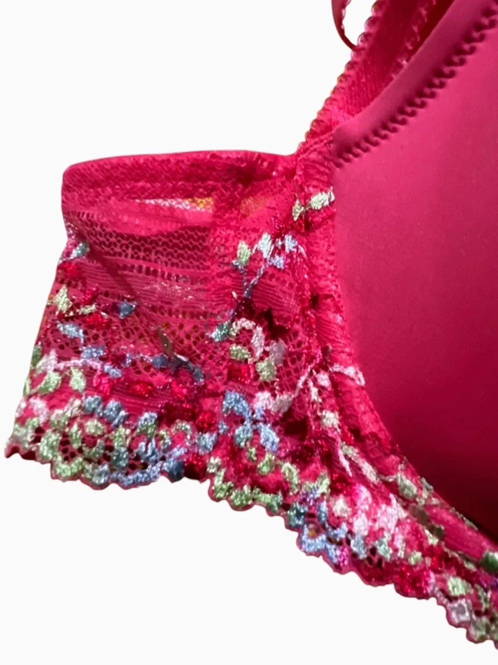 Wacoal Embrace Lace Pink Molded Contour T-Shirt Bra 38C - Picture 7 of 9